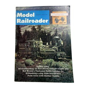 Model Railroader Magazine Back Issue u Aug 1975  Vol 42 No 8 Scratch Building on